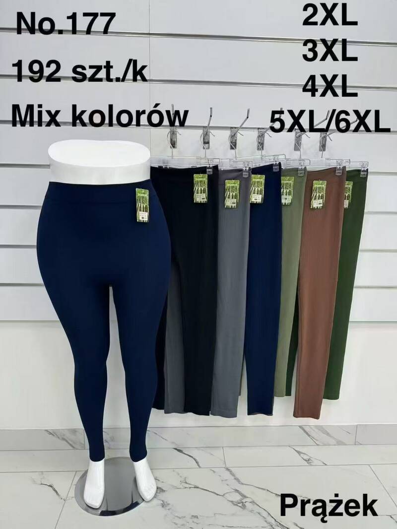 Leginsy damskie Roz 2XL-6XL, 1 kolor Paczka 10 szt